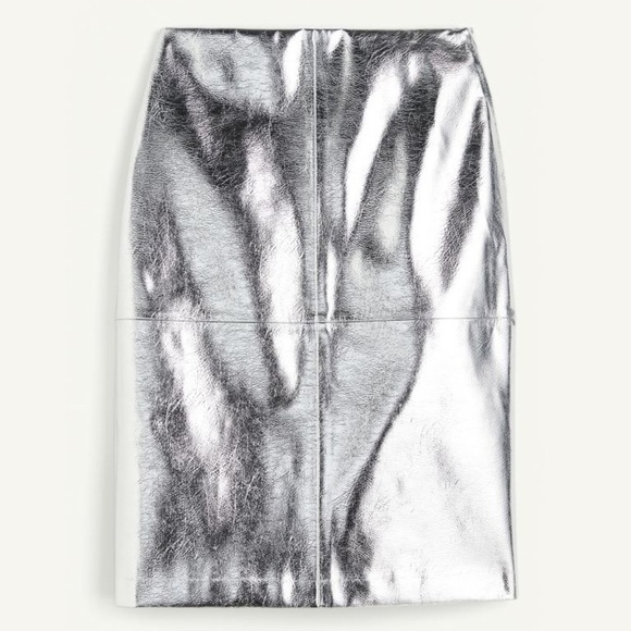 NWT H&M Studio Collection Coated Skirt Size 6 - Picture 5 of 7